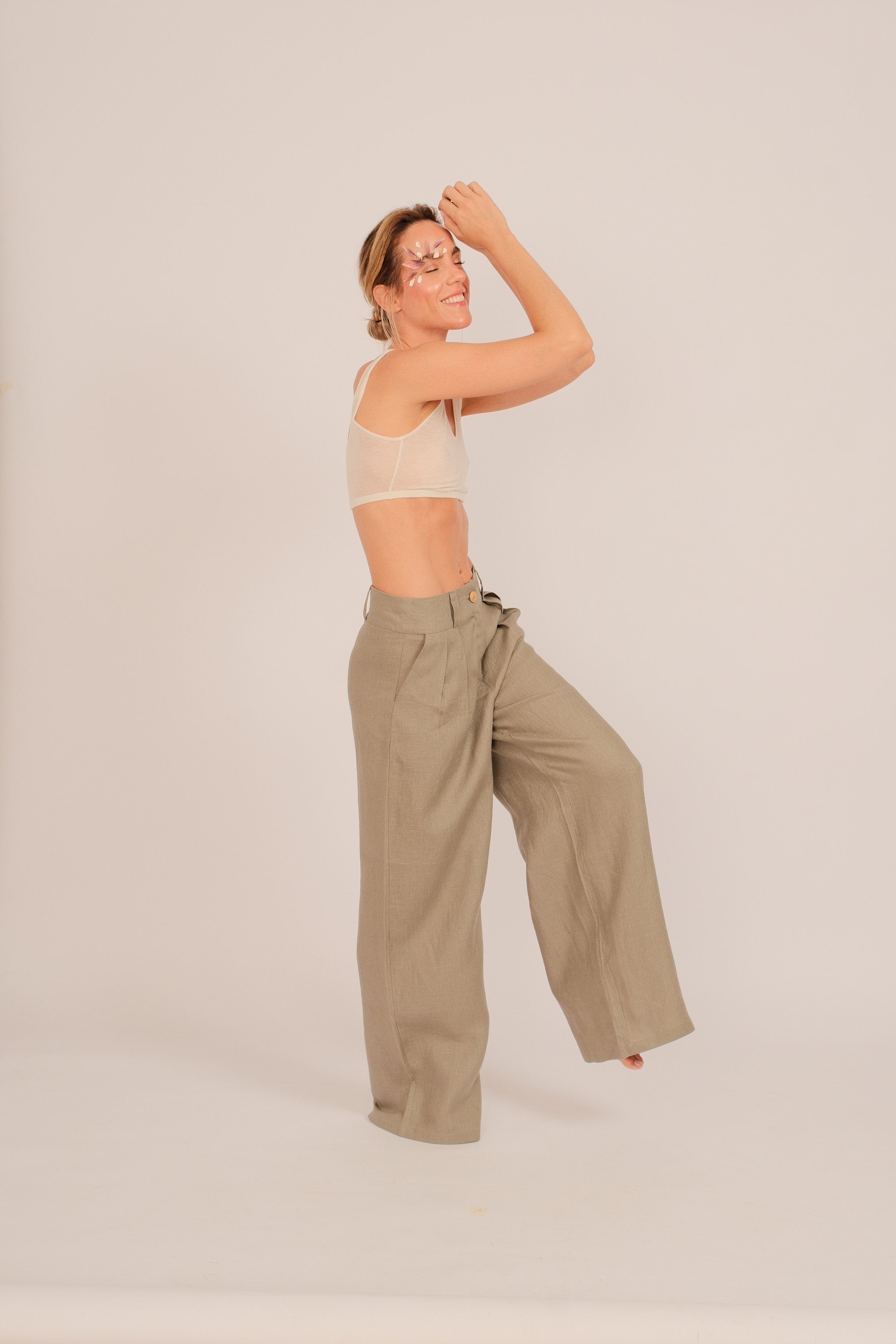 Calças Olivia Sage Green