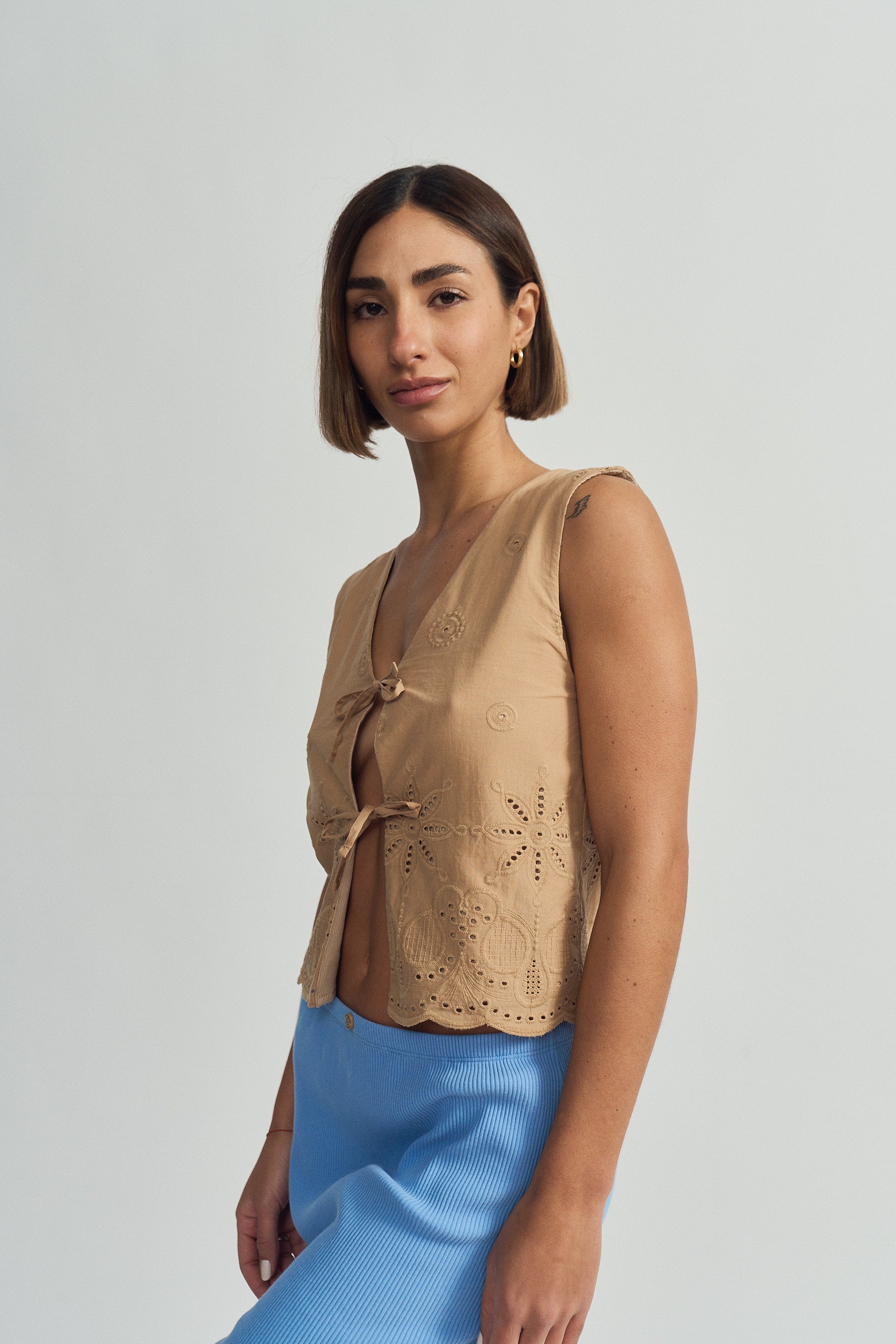 Margot Beige Vest