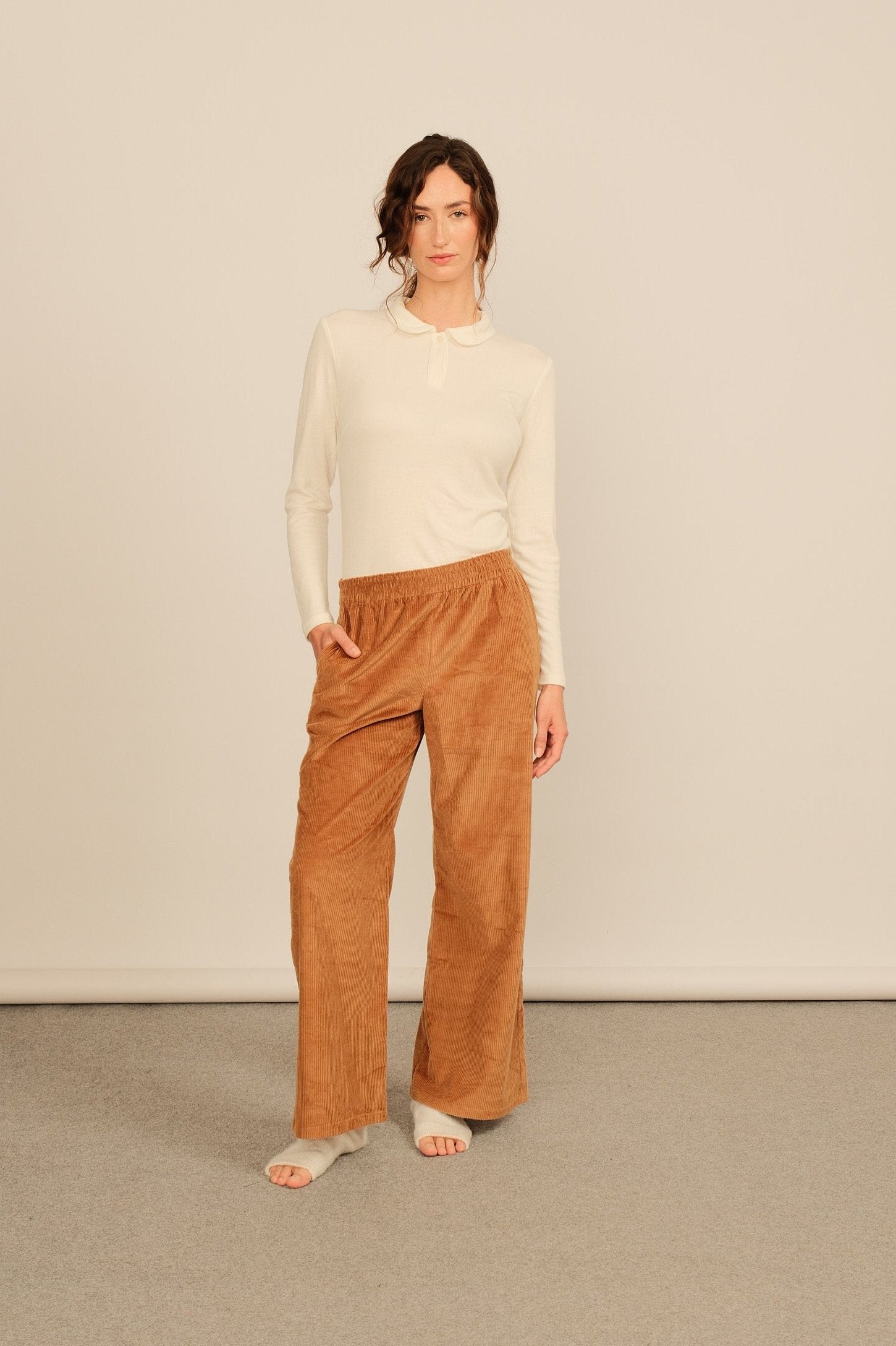 Calças Carmo Tabaco