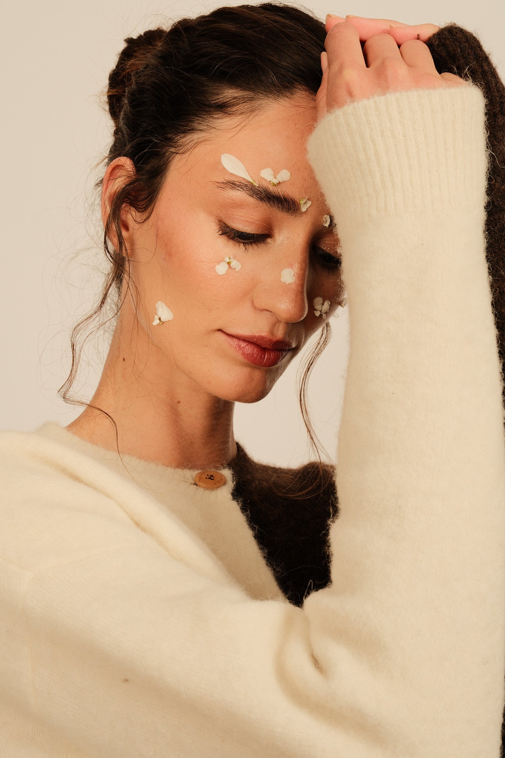 Chiado Cardigan Chocolate/Gardenia