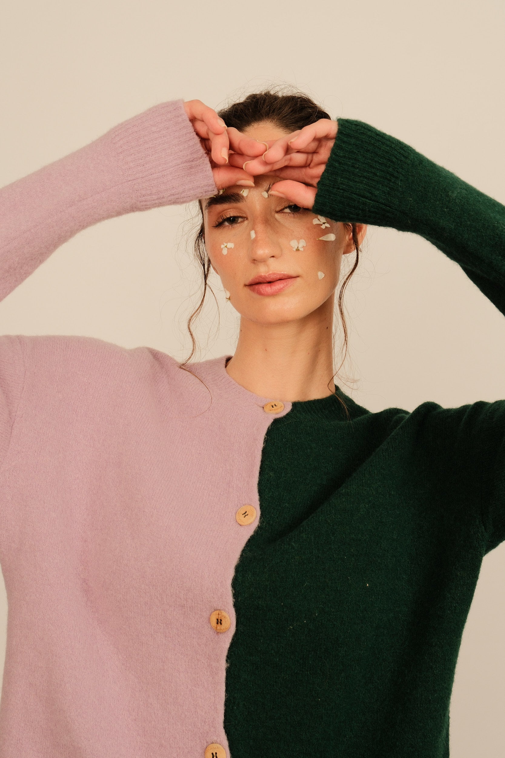 Green/Lilac Chiado Cardigan