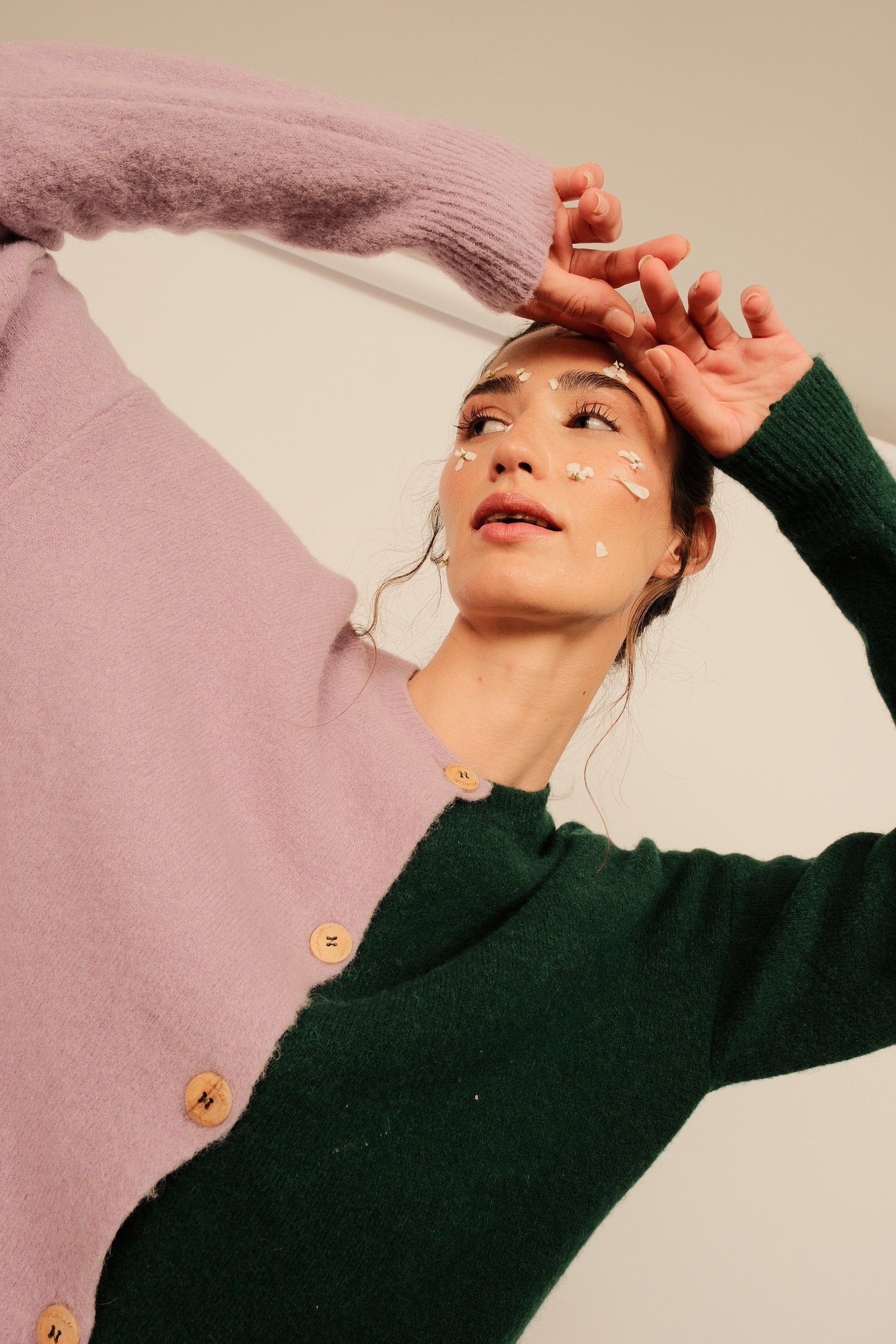 Green/Lilac Chiado Cardigan