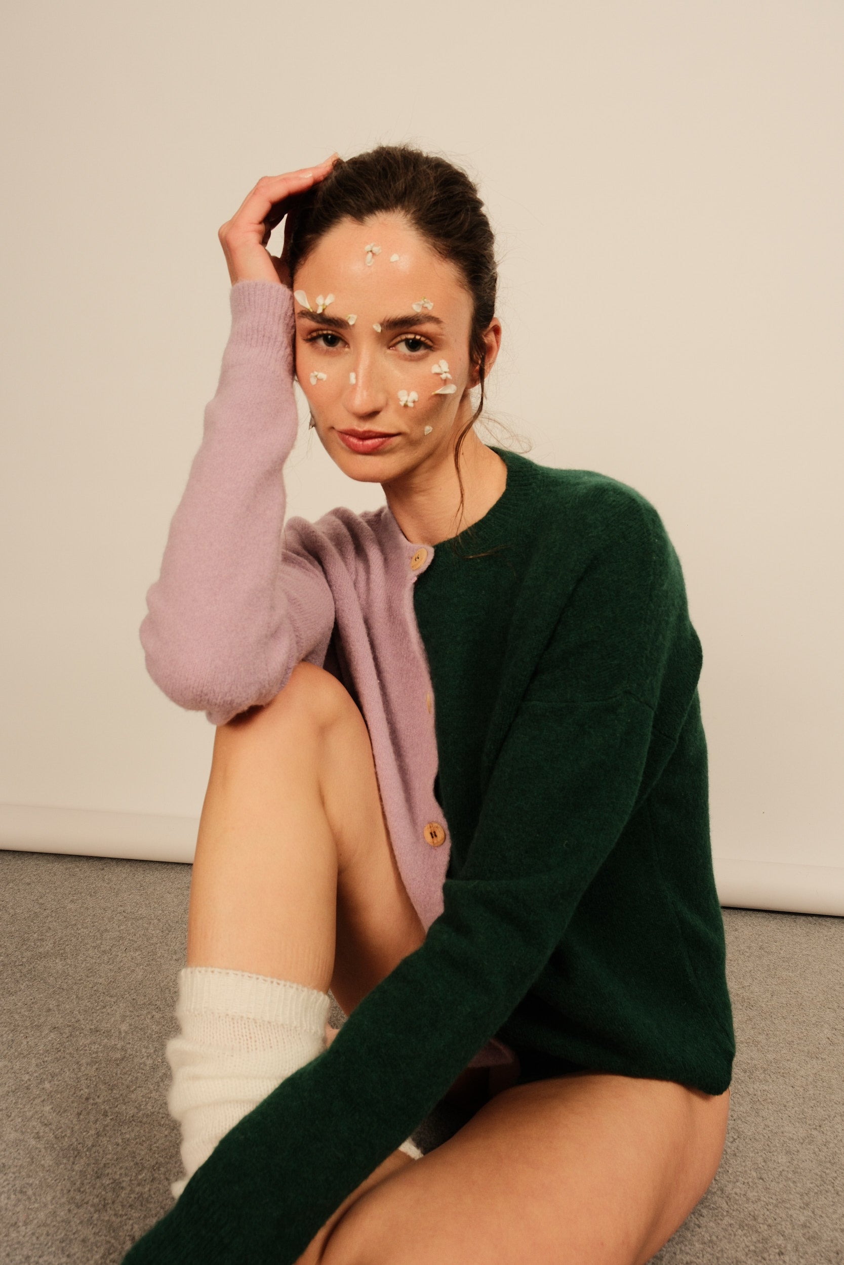 Green/Lilac Chiado Cardigan