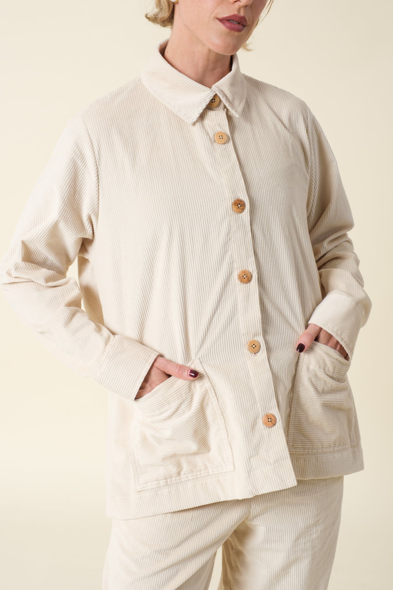 Coat Corduroy Noa Off White