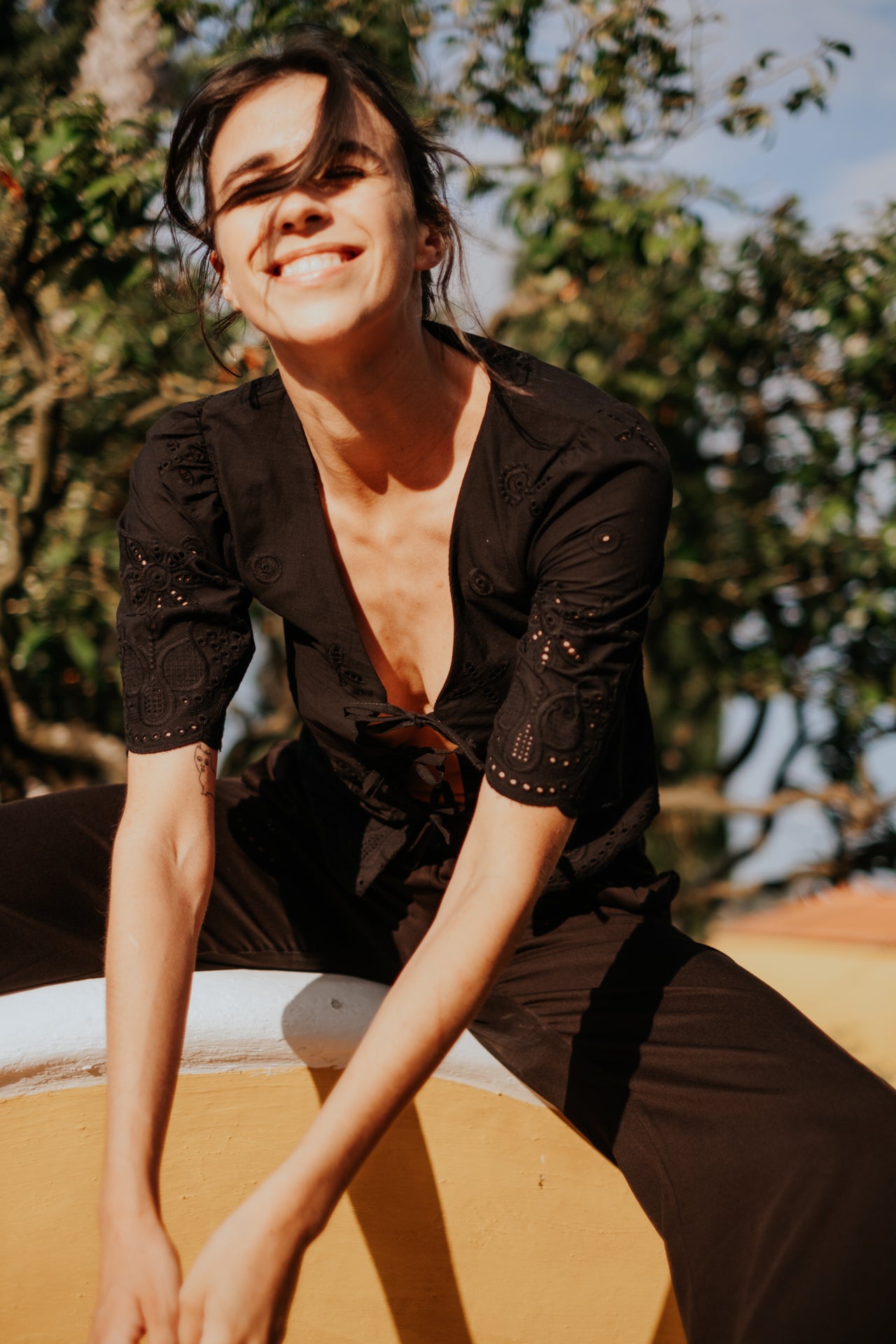 Blouse Begonia Black