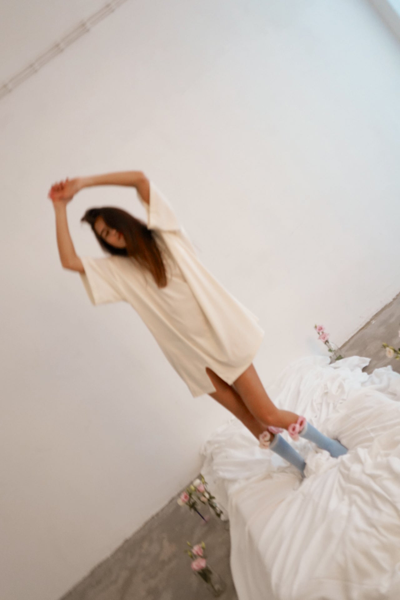 T-Shirt Dress Ailen Gardenia