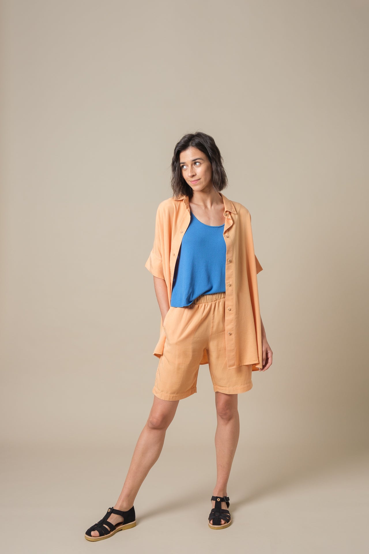 Antonia Peach Shorts