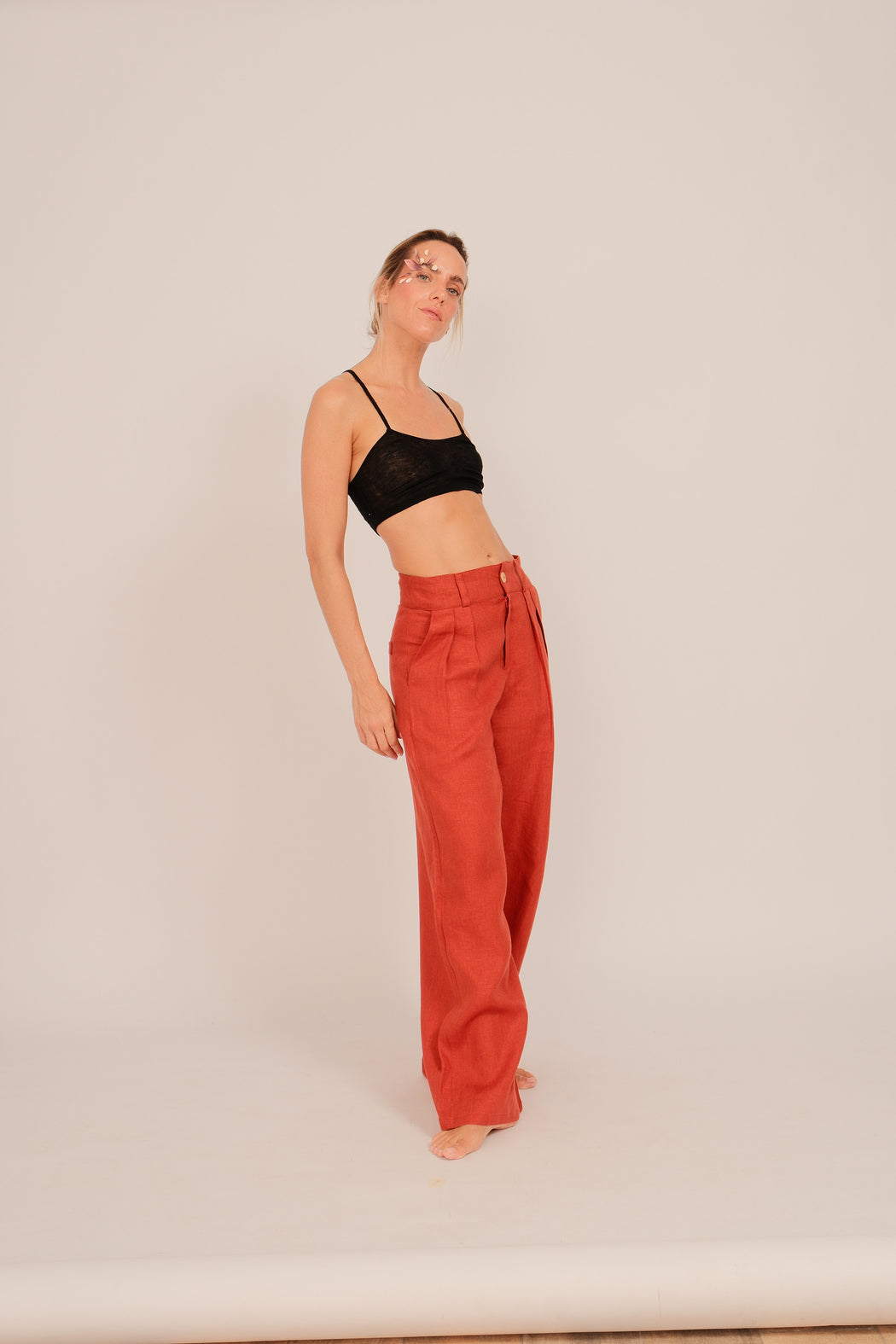 Trousers Olivia Red Fig
