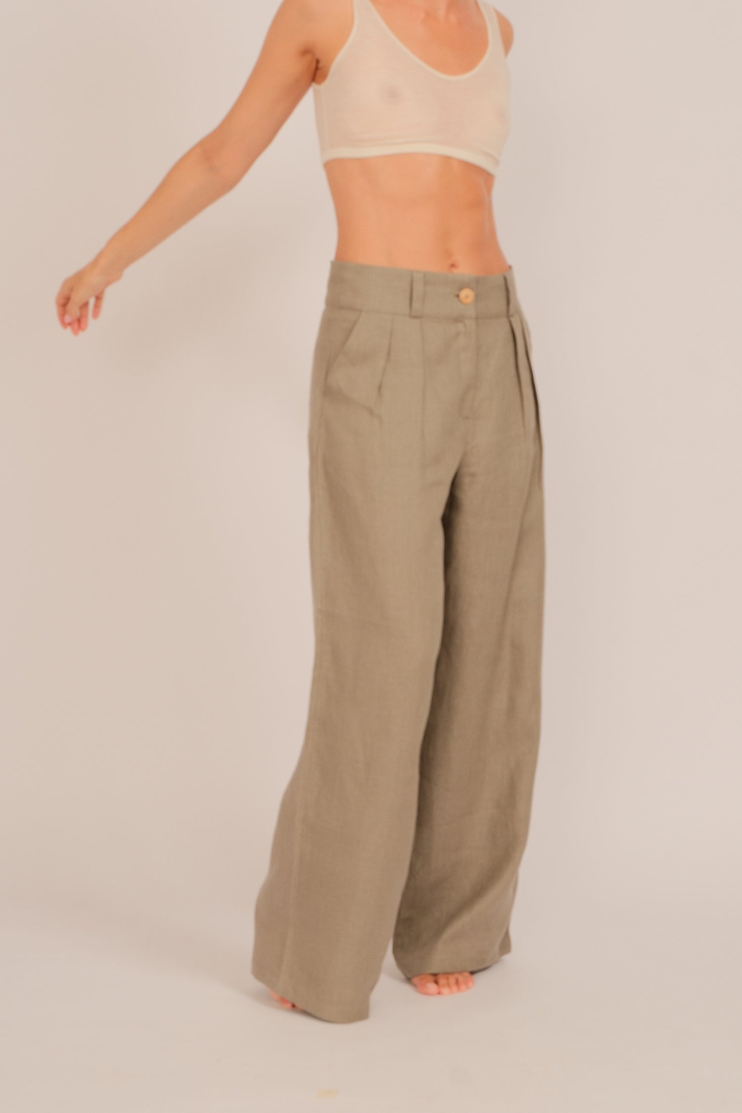 Calças Olivia Sage Green