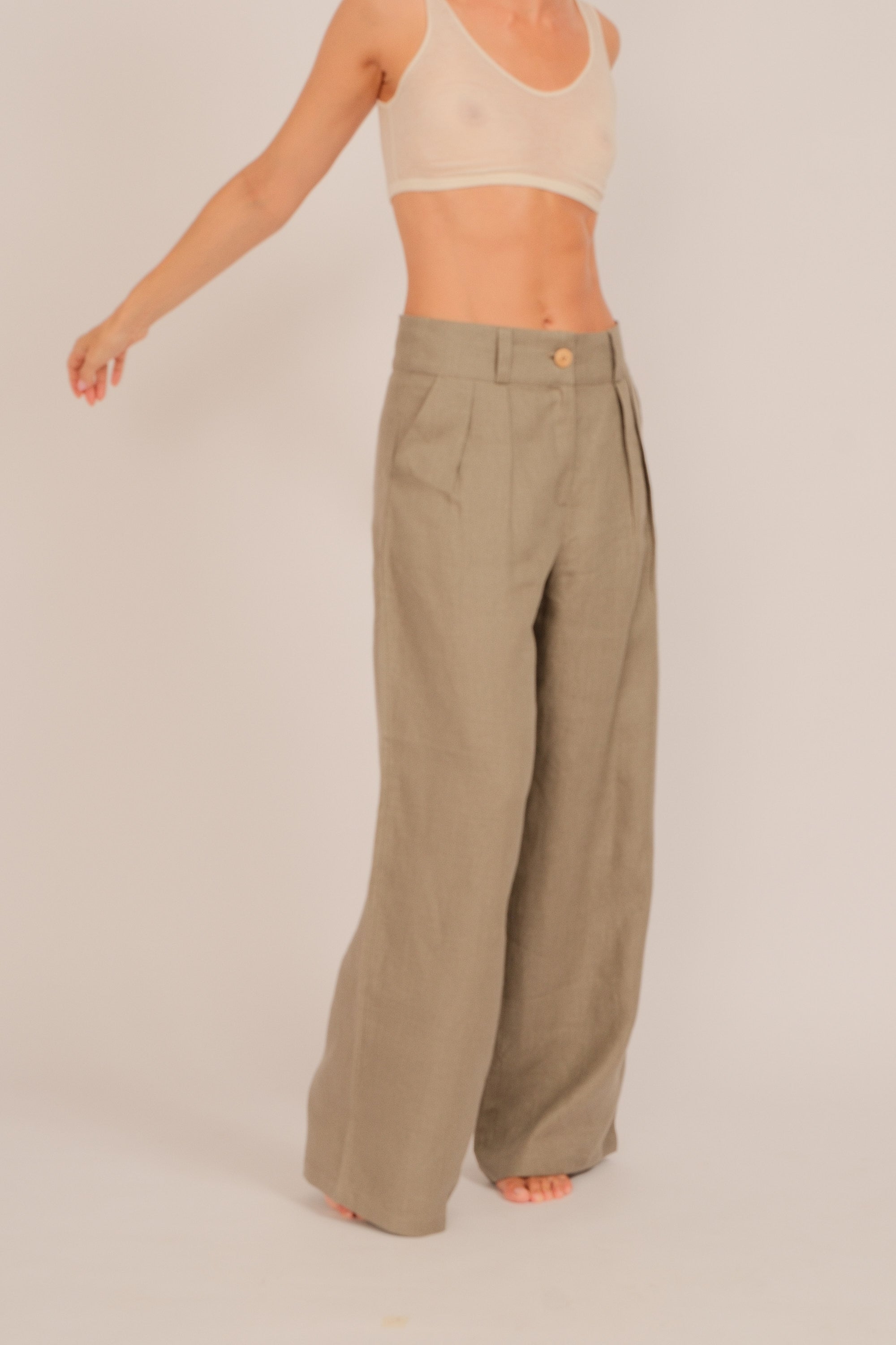 Calças Olivia Sage Green