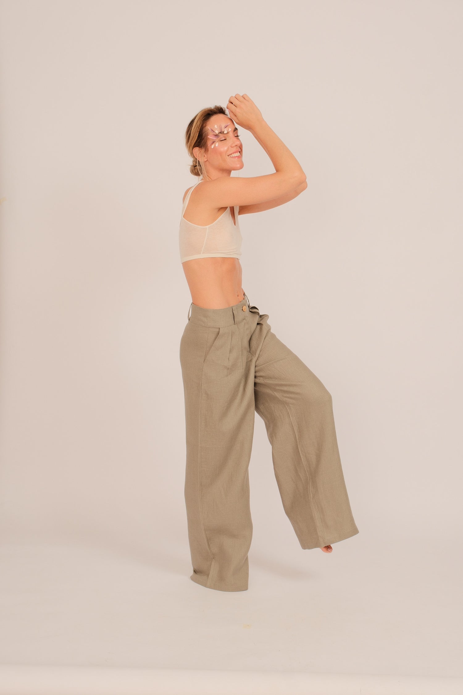 Calças Olivia Sage Green