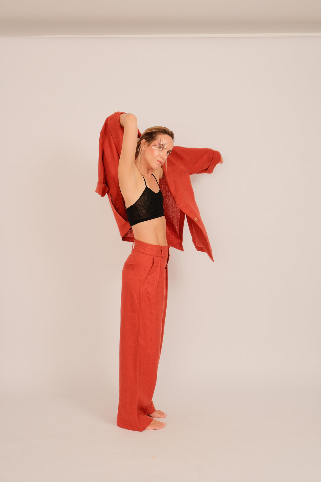 Trousers Olivia Red Fig