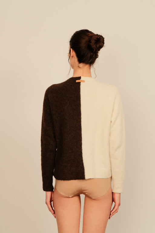 Cardigan Chiado Chocolate/Gardenia