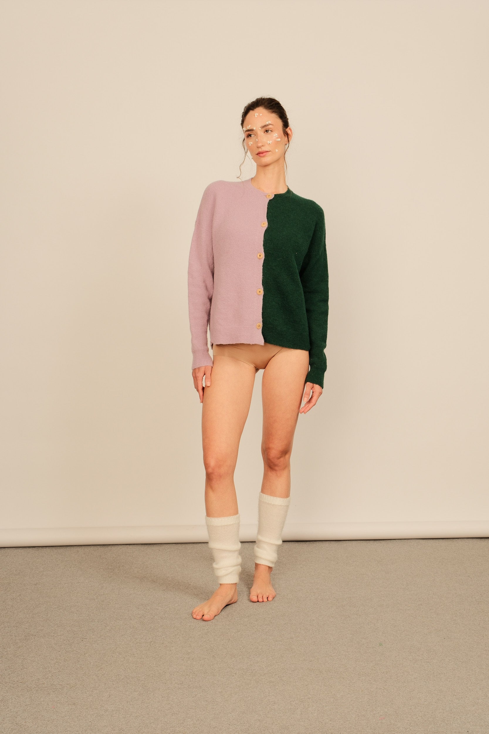 Green/Lilac Chiado Cardigan 