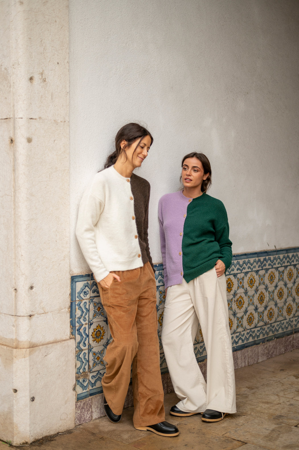 Cardigan Chiado Verde/Lila