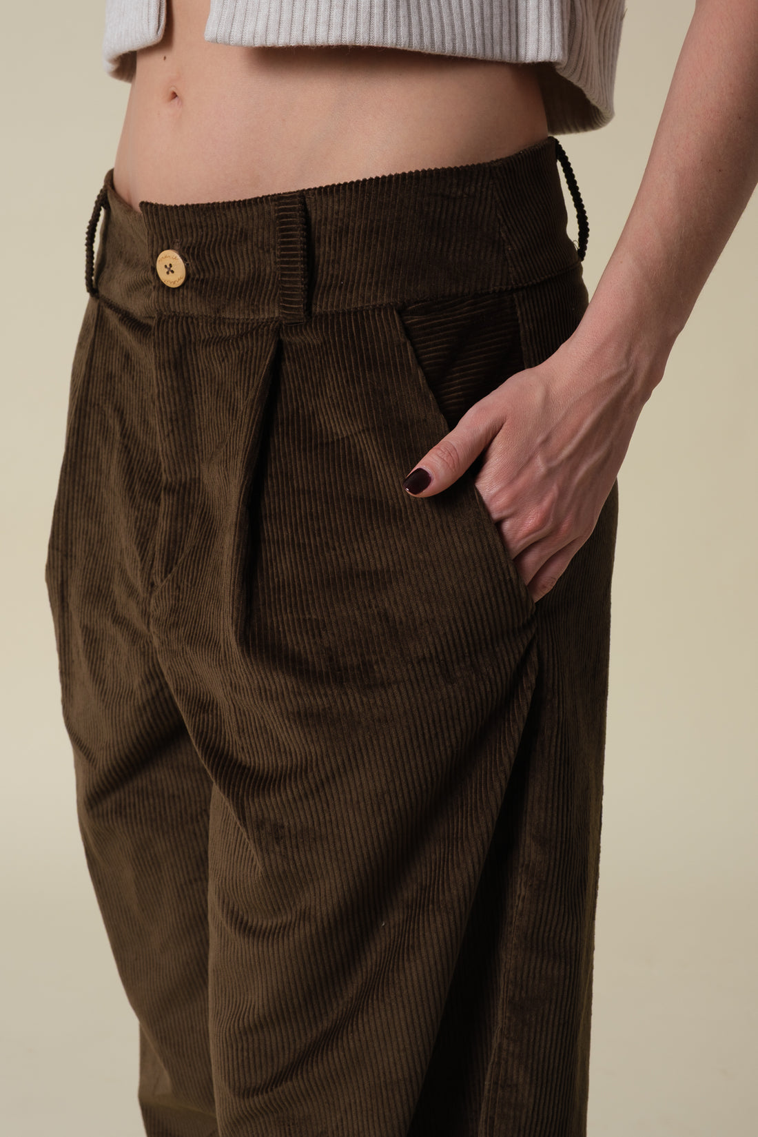 Trousers Olivia Corduroy Chocolate