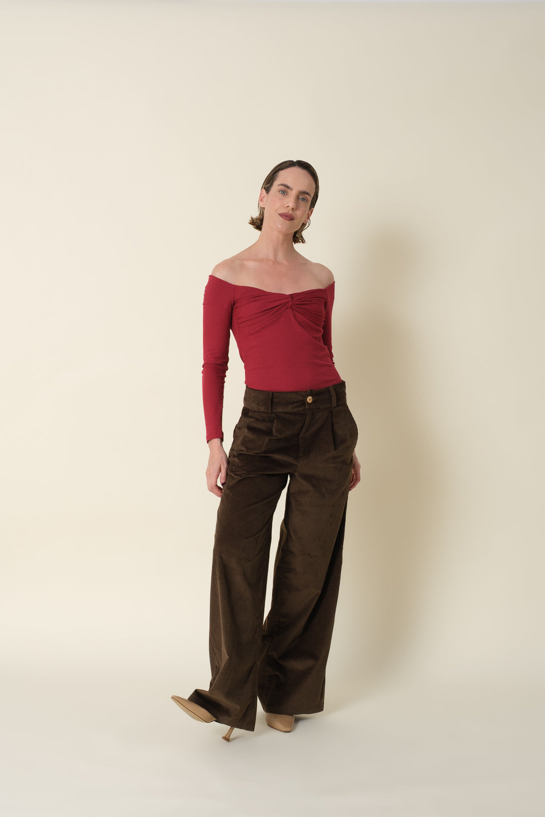 Trousers Olivia Corduroy Chocolate
