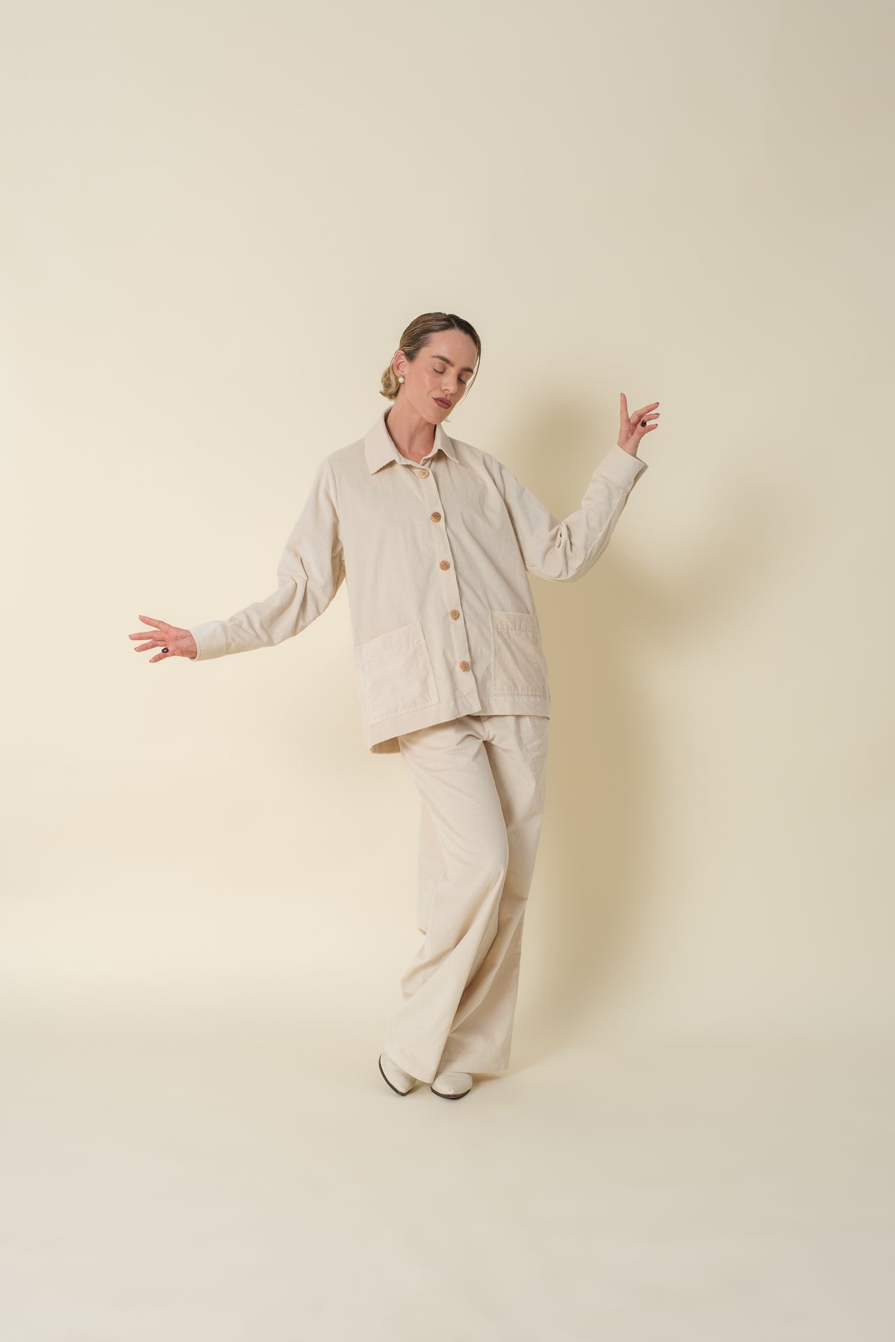 Coat Corduroy Noa Off White