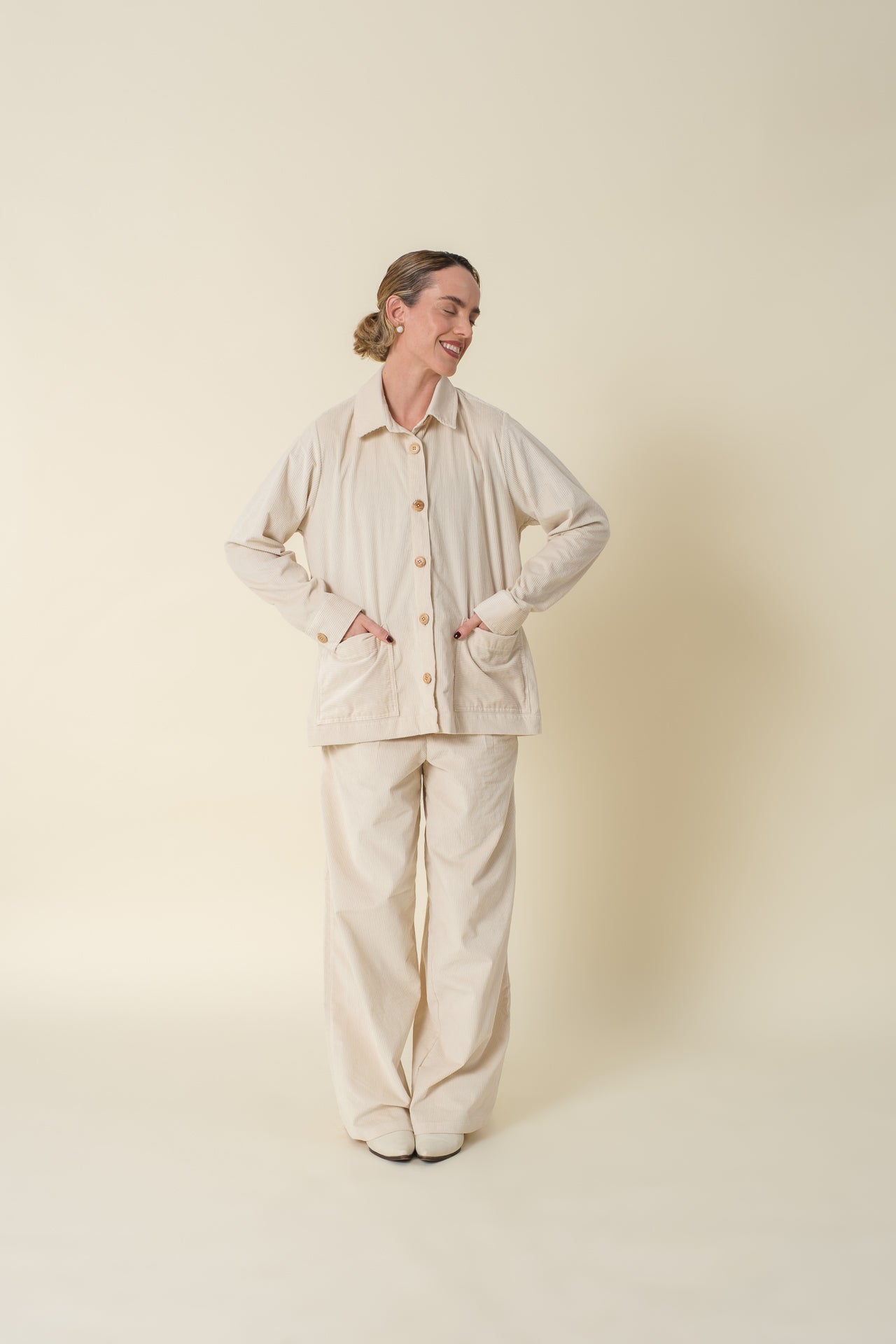 Coat Corduroy Noa Off White