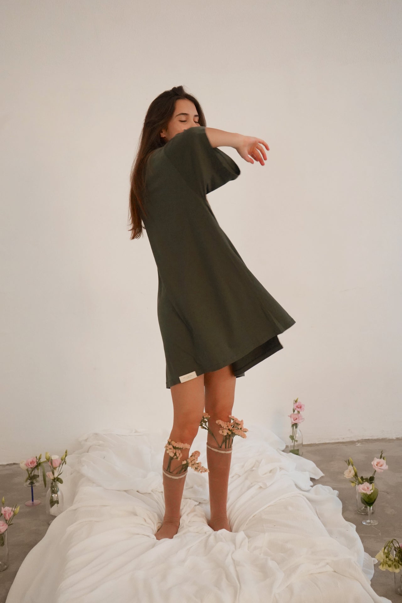 T-Shirt Dress Ailen Green