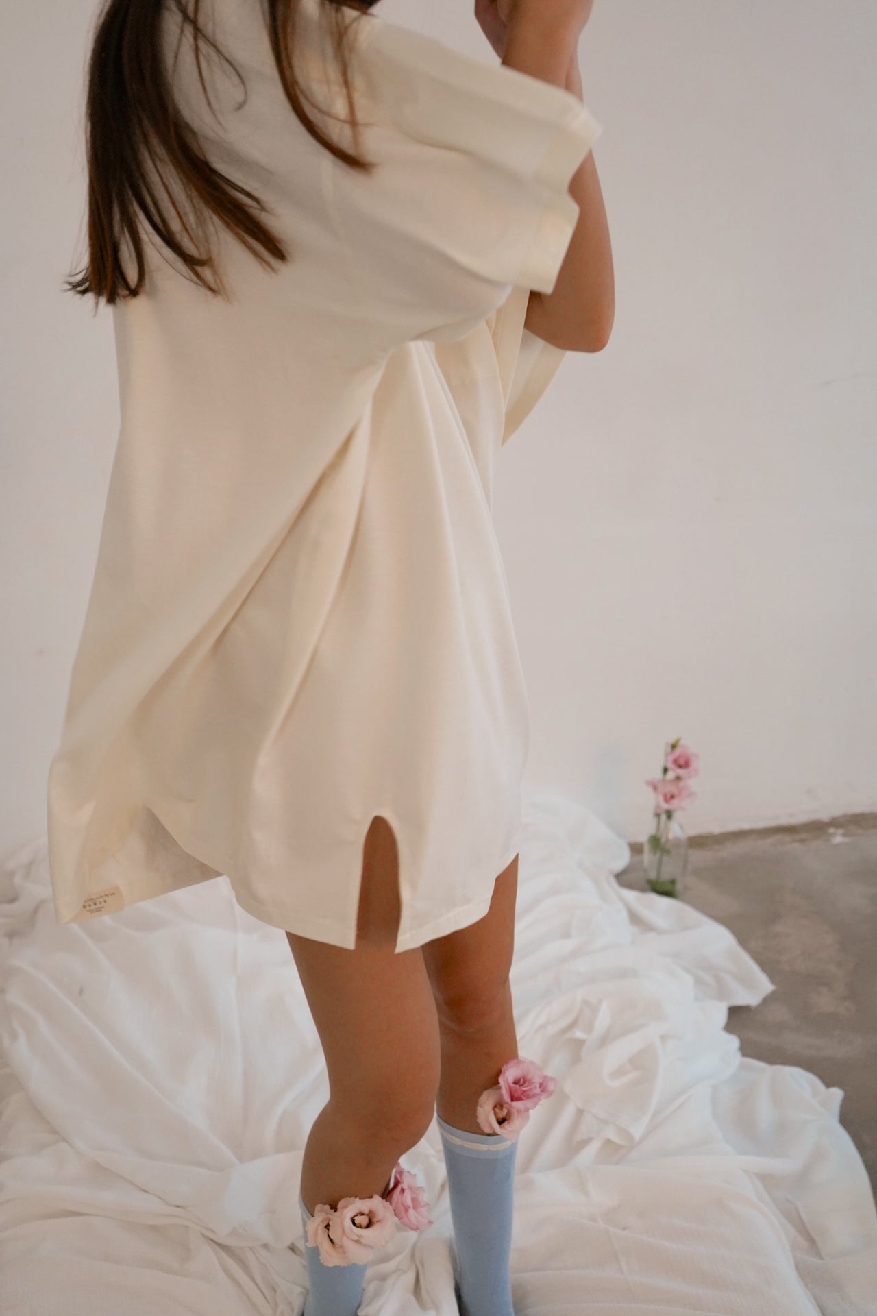T-Shirt Dress Ailen Gardenia