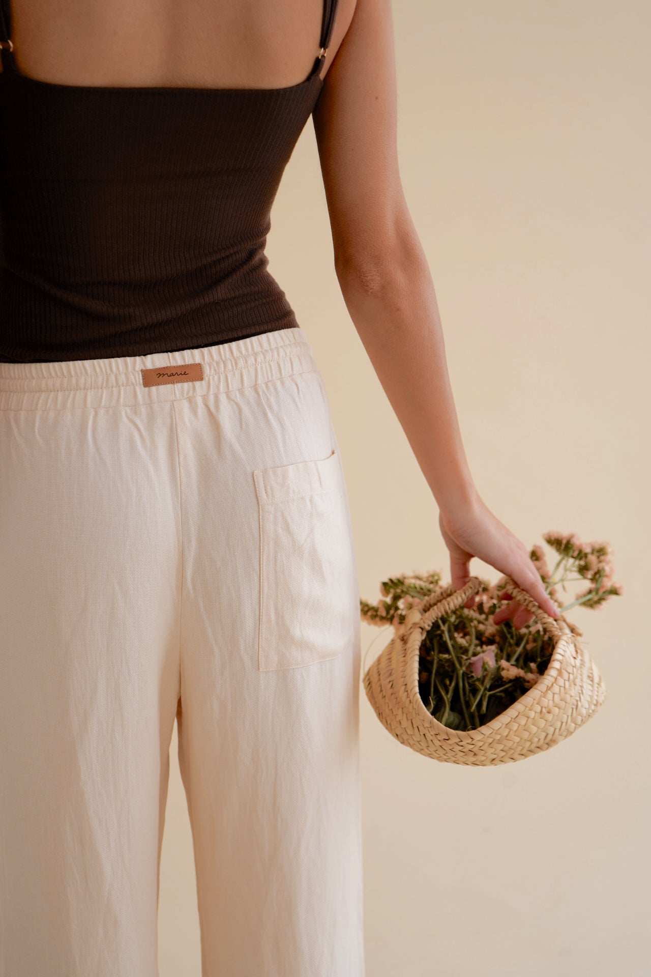 Trousers Aire Lino Gardenia