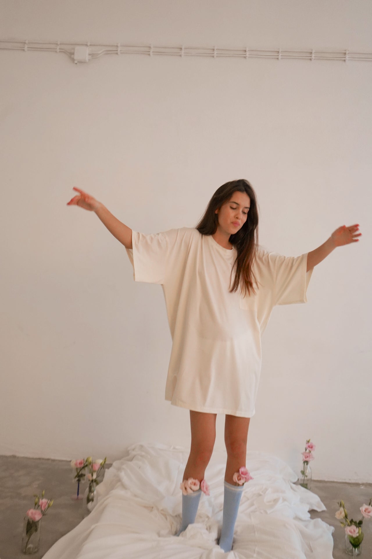 T-Shirt Dress Ailen Gardenia