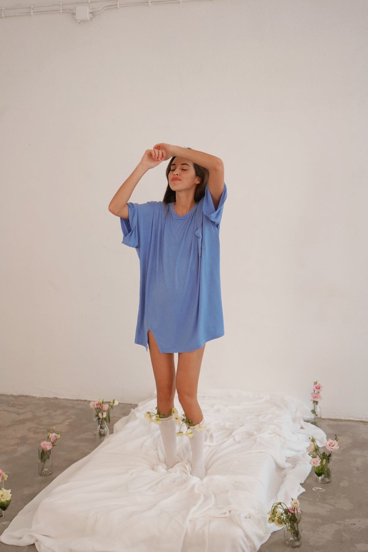 T-Shirt Dress Ailen Blue