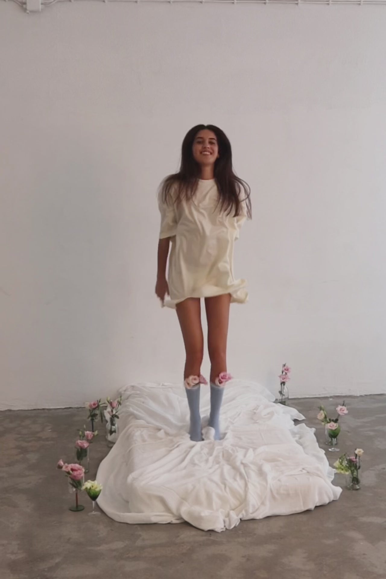 T-Shirt Dress Ailen Gardenia