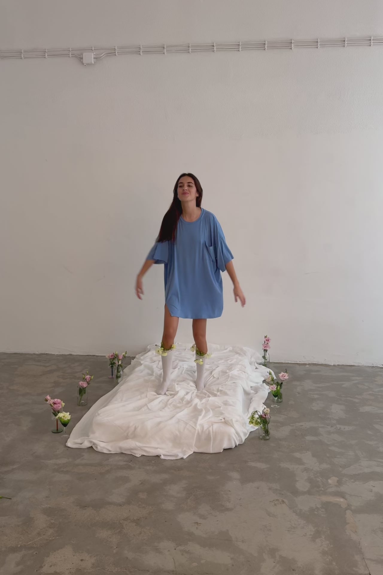 T-Shirt Dress Ailen Blue