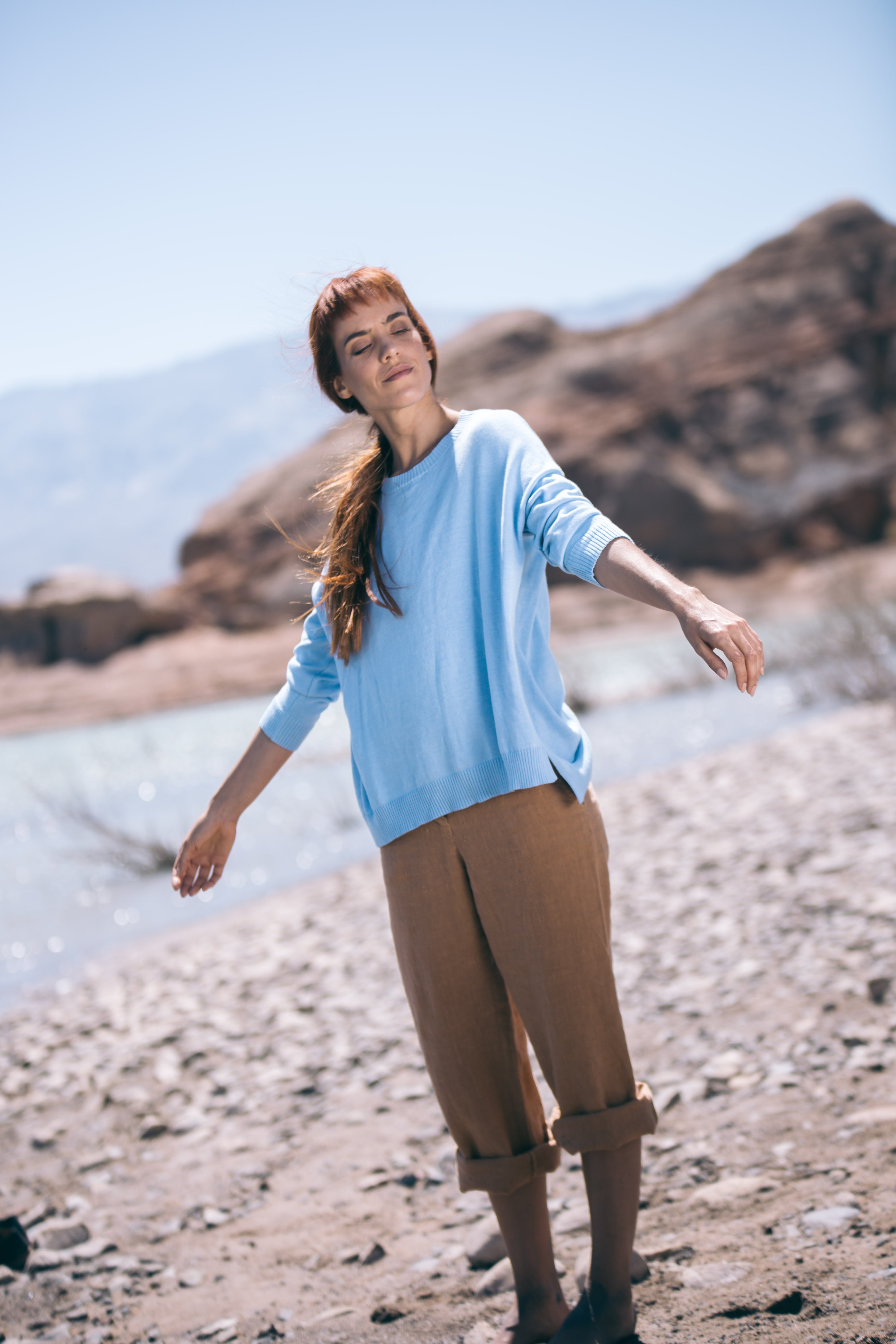 Sweater Anne Brunnera Blue