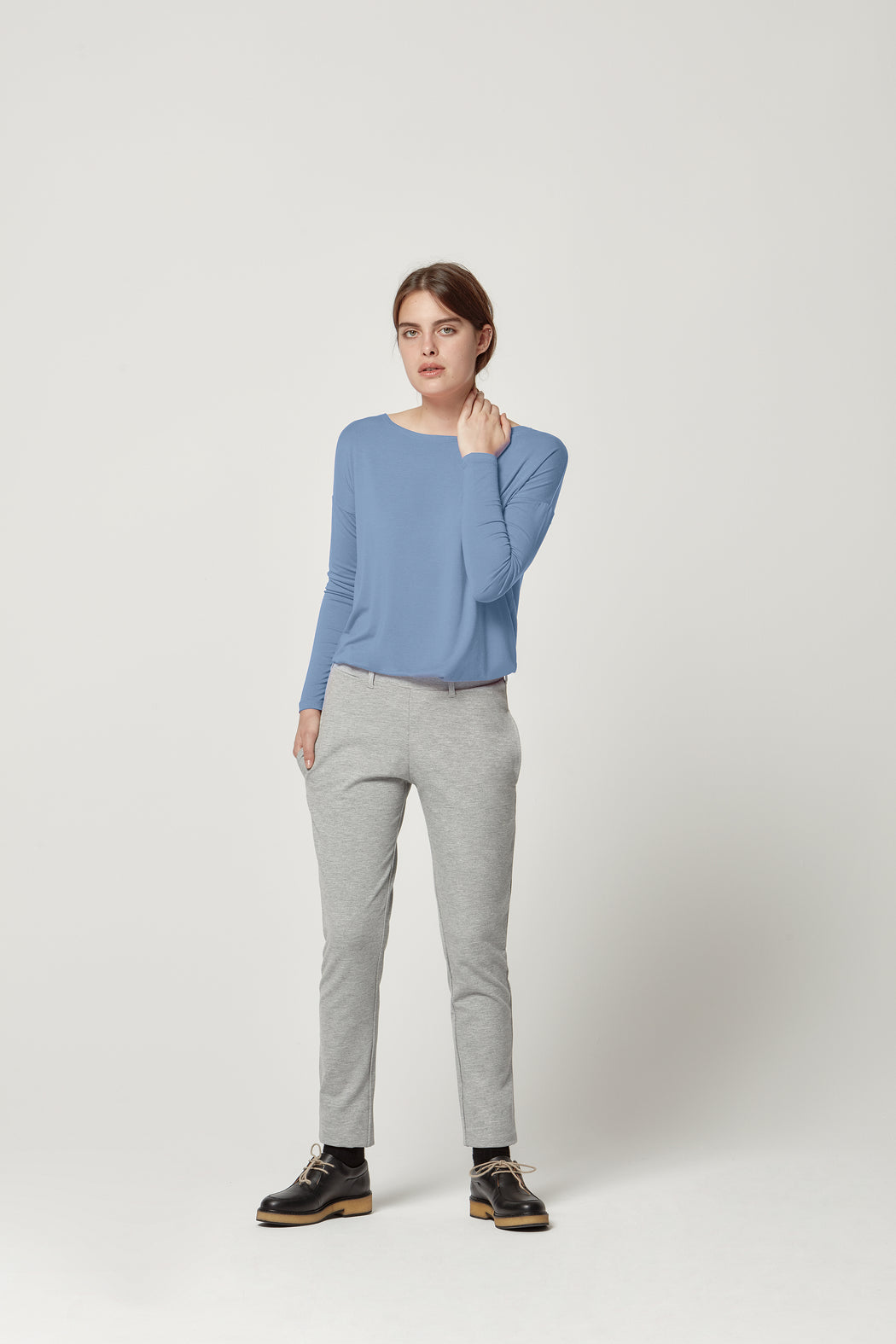 Trousers Justina Light Grey