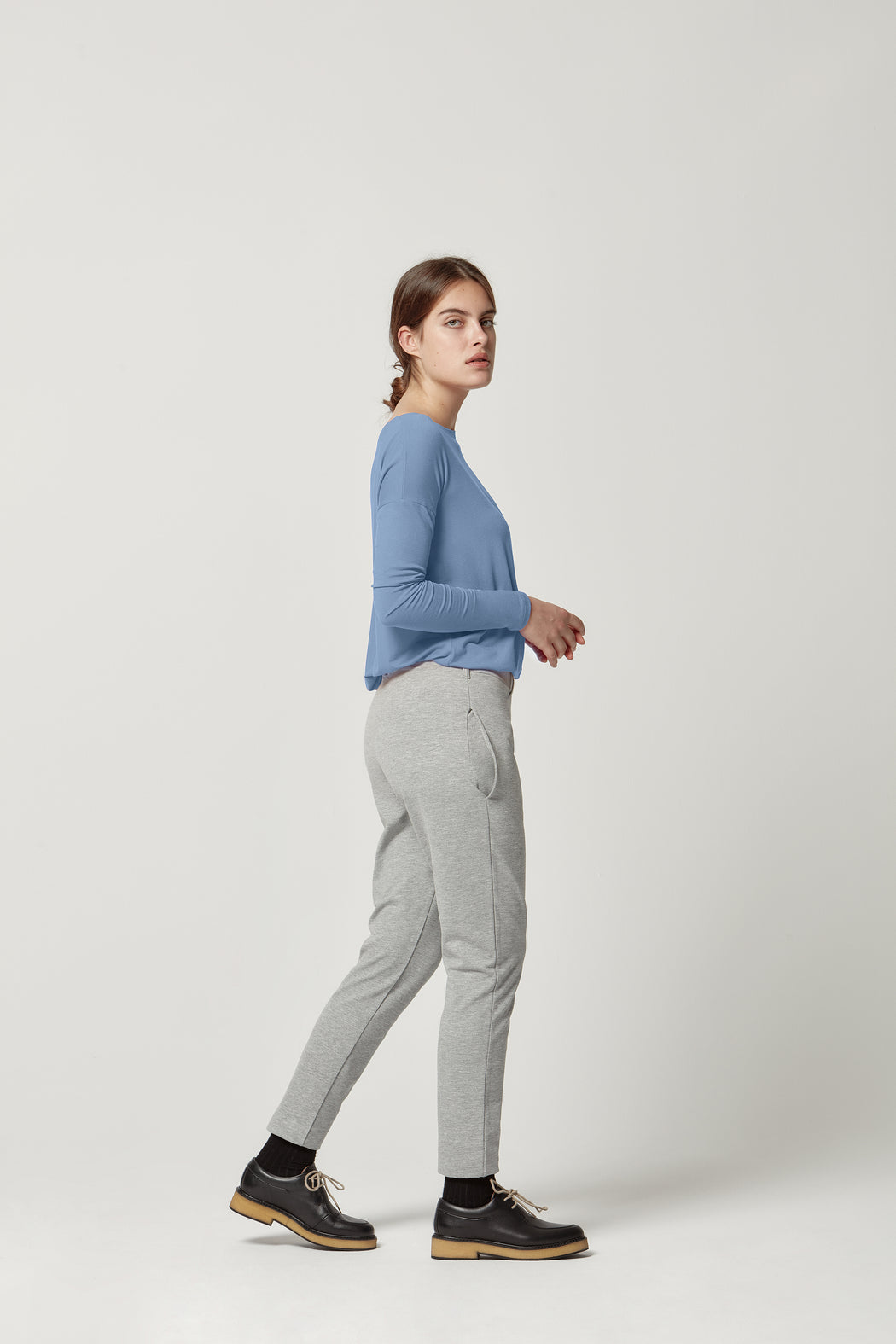 Trousers Justina Light Grey