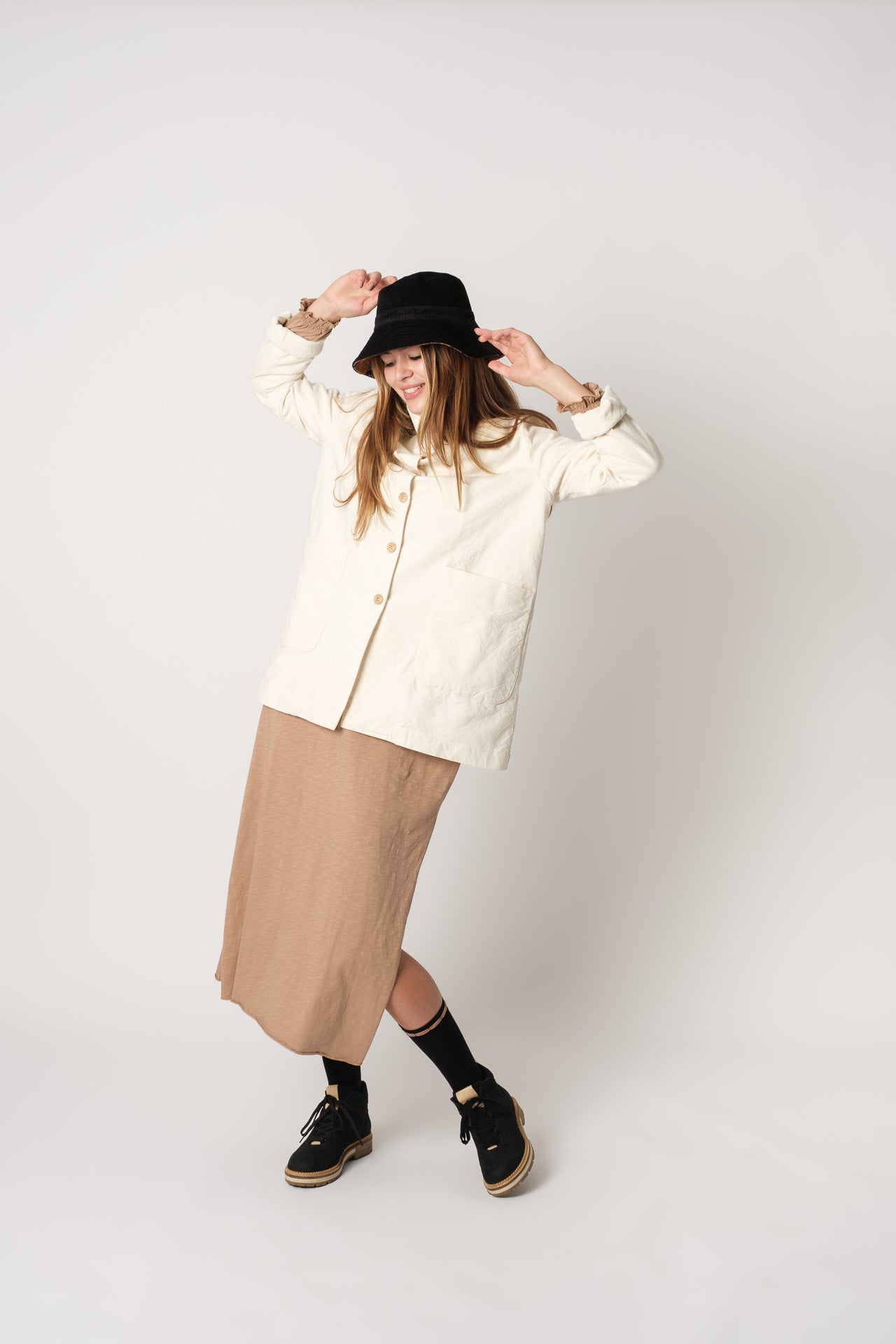 Coat Charo White Jasmine